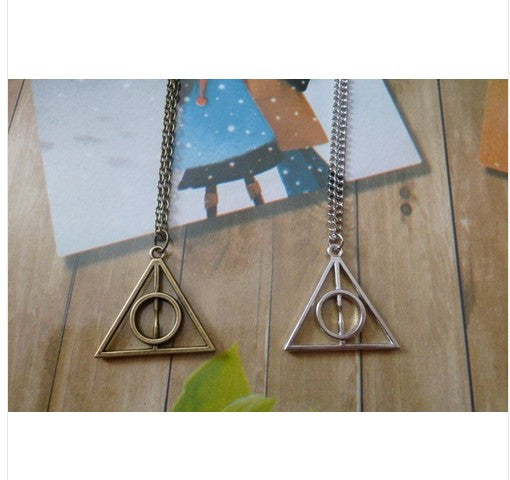 Harry Potter Deathly Hallows Charm Pendant Necklace