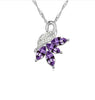 Austriya Crystal Jewelry Pendant Necklace Dancing Queen Silver Plated