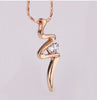 Necklace Cheap Wholesale Classic 18K Gold Plated Necklaces Zircon Pendant