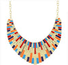 Colorful Enamel Gold Color Alloy Necklace For Women