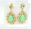 angle Earrings Gold Color Alloy Water Drop Earrings