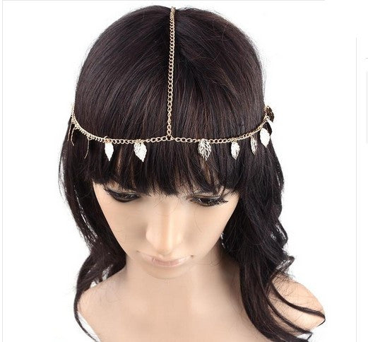 Tassel Leaves hair accessories  Boho Headband For Women